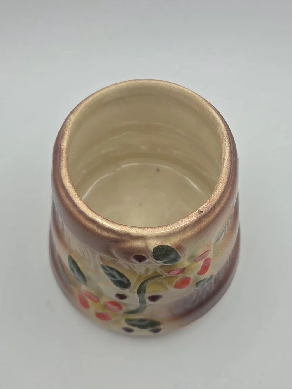 Vintage Butter Churn Cookie Jar c 1940's Unmarked McCoy Ceramic